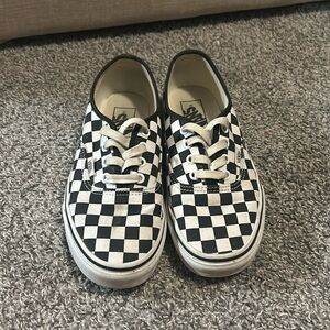 Vans, Women’s 7.5, black and white checkered